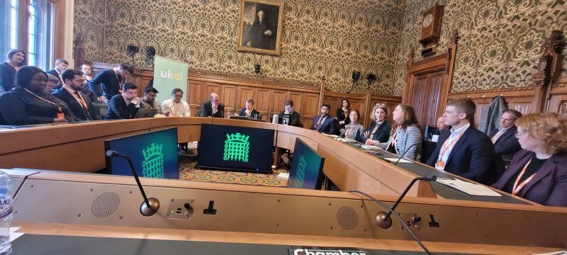 Elena Sinel on UK Parliament UKAI Roundtable speaking on AI Education